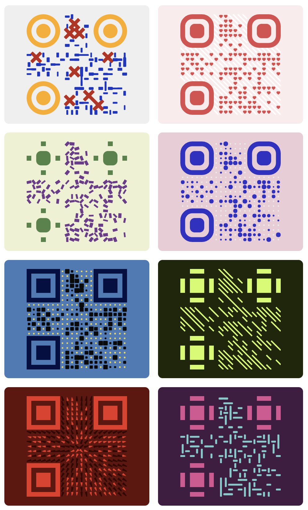 The unique QR code templates offered by QR Cool